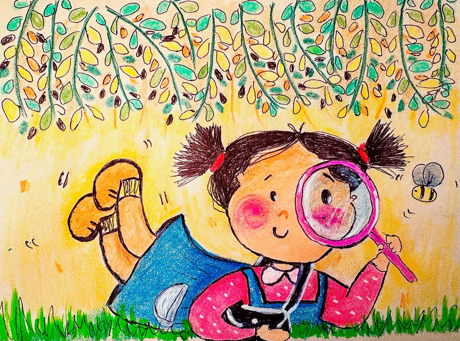 Curious Explorer original artwork