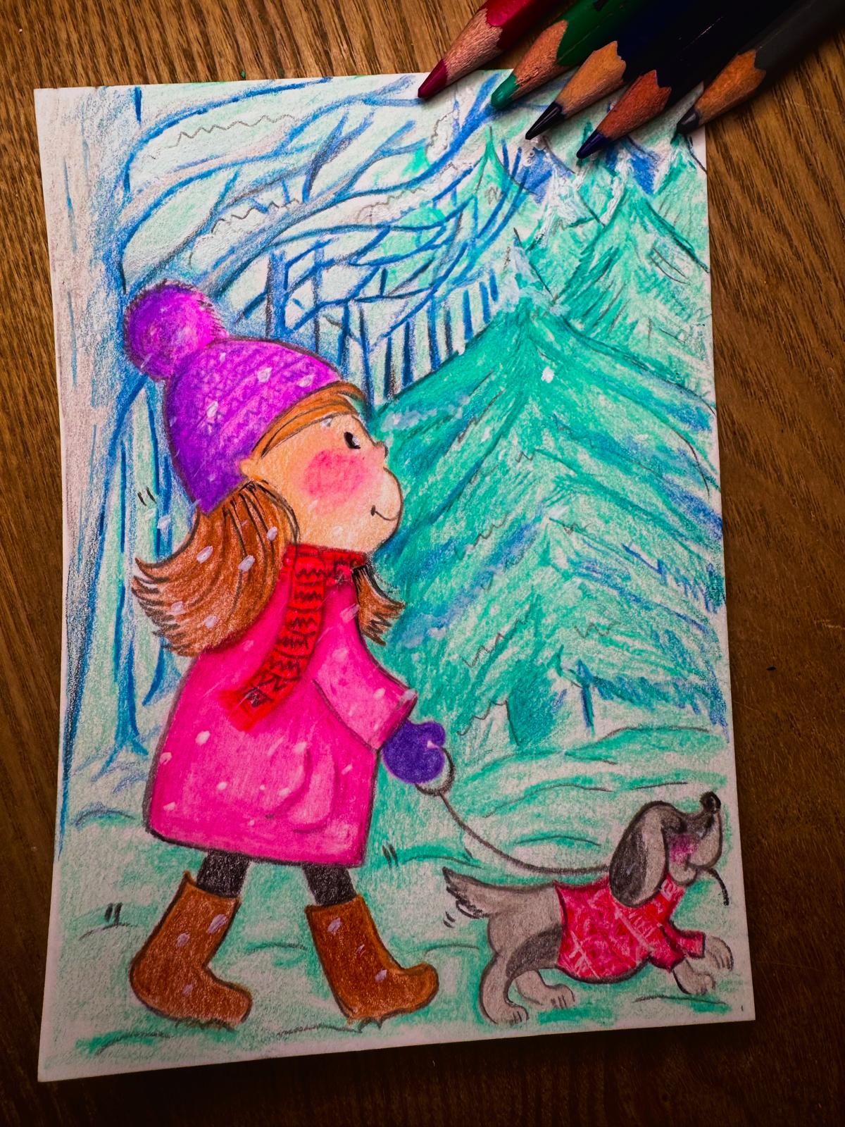 Winter Walks original artwork