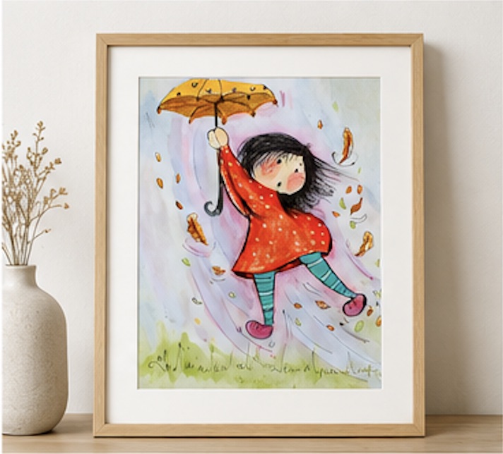 Windy Day Wishes print