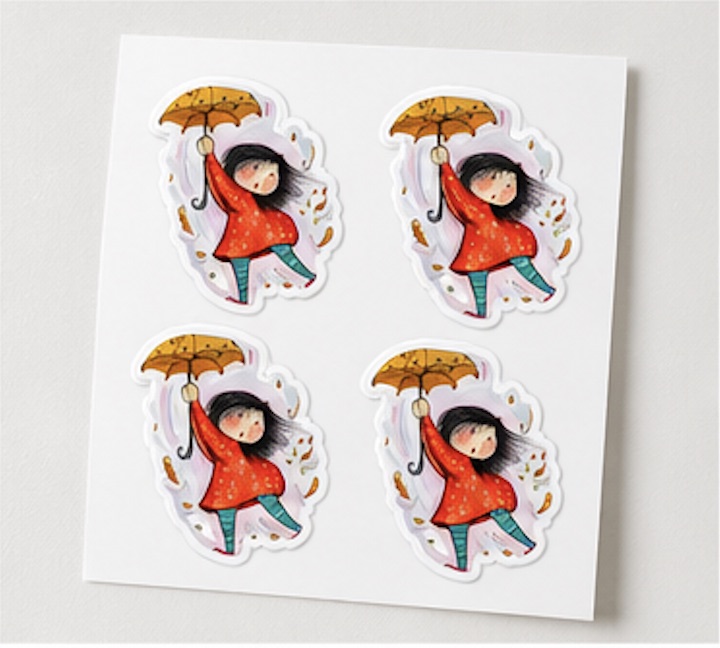 Windy Day Wishes stickers