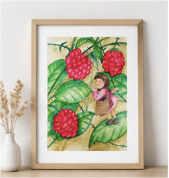 Berry Picking print