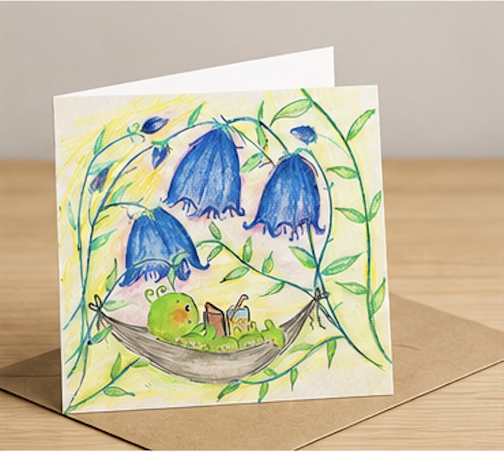 Caterpillar Hammock card