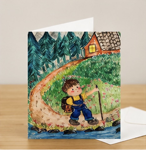Forest Hiker card
