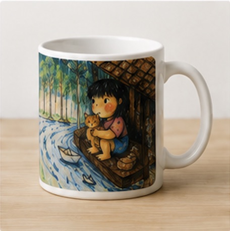 Rainy Day Cats mug